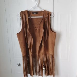 Only Fringe Sleeveless Vest